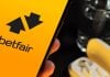 Flutter anuncia fim da Betfair no Brasil para concentrar esforços na Betnacional Logo da Betfair exibido em um celular